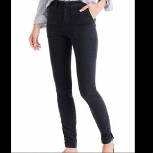 J. Crew Stretch Skinny Ankle Zip Cargo Pants sz25